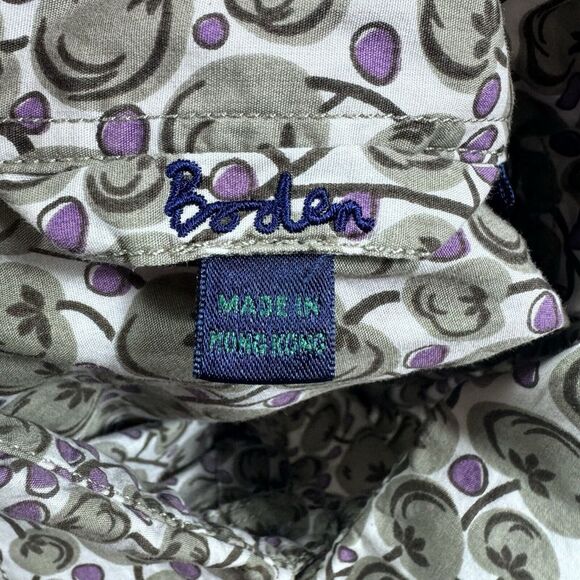 Boden Shirt Mens Large All Over Print Long Sleeve Casual Button Up - Picture 8 of 10